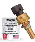 Straight Bolt On Engine Coolant Temperature Sensor Replaces TX89 And SU109 Oem Grade Parts, brass housing, heavy duty design.