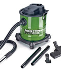 All Purpose Ash Vacuum For Fireplaces And Grills With 10 Amp Power, Quiet Yet Heavy Duty Cleanup shown with attachments