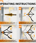 Rivet Nut Tool Kit 16 Inch Heavy Duty Pro Grade Auto Release Nutsert Tool With 12 Mandrels usage instructions
