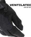 Specialty Vent Tactical Gloves With Breathable Mesh And Palm Ventilation, X Large, Covert Black, ventilated design close-up
