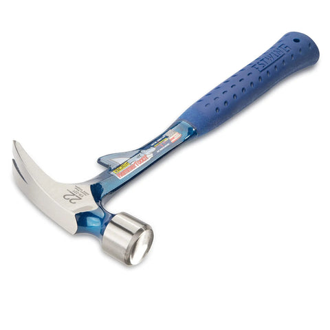 HammerTooth 22 Oz Rip Claw Hammer USA Made Smooth Face with Shock Reduction Grip, heavy duty tool for framing and demolition.