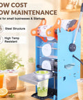 Heavy Duty 110V Manual Cup Sealer Handles 90 And 95 Mm Cups Up To 7 Inches Tall with smooth sealing for boba locations.