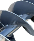 Close-up of auger blade for Beast Auger Drive Attachment With 6K Hydraulic Motor For Skid Steer Post Hole Digger