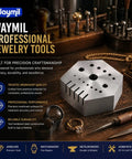 Hexagonal Jewelry And Watchmaker Anvil Block Hardened Steel For Staking Riveting Drilling And Shaping Small Parts With 15 Holes