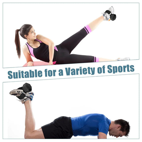 People using Adjustable Ankle Straps For Weight Lifting And Leg Day Workouts Durable Foot Attachments For Dumbbells Black Unisex