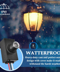 2 Pack Auto On Off Outdoor Dusk to Dawn Photocell Sensor For Post Lights Flood Lamps And LED Fixtures Waterproof 100 to 277V