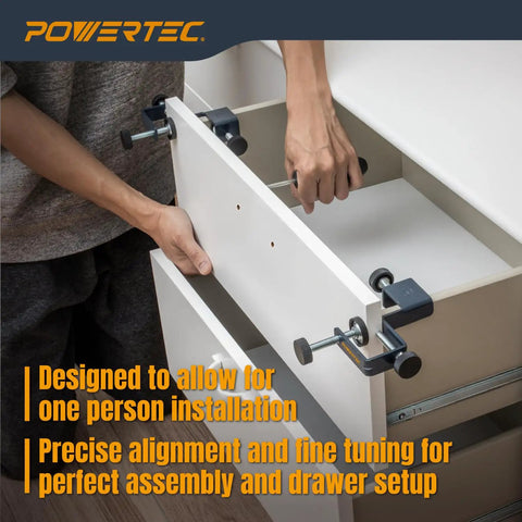 Drawer Front Installation Clamps Adjustable Cabinet Face Clamp Set For Quick Mounting And Precise Alignment In Woodworking Two Pack