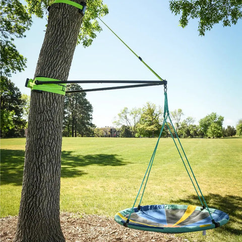 Build A Branch Tree Swing Kit Turns Any Healthy 12 to 24 Inch Diameter Tree Into A Secure Outdoor Swing With 360 Degree Swivel seen on tree