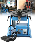 Heavy Duty Rotary Welding Positioner With Smooth Swinging 180 Mm Turntable And 65 Mm Chuck, adjustable speed control shown.