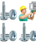 Load Center Panel Cover Replacement Screws Top Shelf Zinc Coated Steel Heavy Duty Fix For Square D S106 Siemens ECTS2 Schneider QO Homeline Murray Breaker Box with drill and electrician.