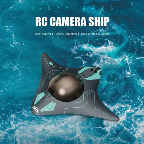Mini WiFi Underwater RC Boat With App Control Dope FPV Live Video Transmission Real Time Streaming To Your Phone For Underwater