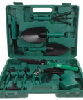 10 Piece Portable Metal Garden Tool Set With Carrying Case For Outdoor Planting Including Rake Pruner And Shovel A Must Have Beginner Friendly Lawn Care Kit For Plant Maintenance And Everyday Garden Tasks