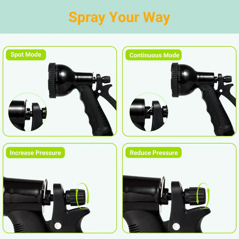 All In One Portable Shower For Camping Surf And Beach Use Two Point One Gallon Tank With Ten Spray Modes nozzle settings