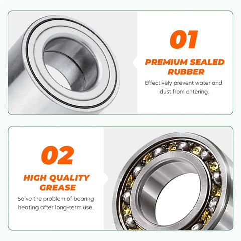 Rear Left And Right Wheel Bearing Kit For Utv And Offroad Rides Roll Smooth With Bulletproof Seals Made For Knuckle Busting Trails Every Day 3514635 3585502 close-up of premium sealed rubber and high-quality grease bearings