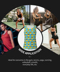 Sunglasses Print Tank Top For Women, Dry Fit Sleeveless Workout Tee, versatile for yoga, tennis, gym, running, crossfit, everyday wear.
