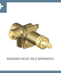 Kingsley Transfer Valve Trim In Brushed Nickel Bronze For M-PACT Systems, Requires Valve 3372 Or 3375, Slick Modern Finish