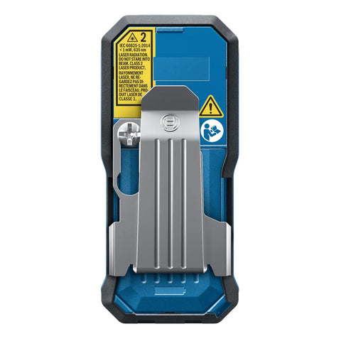 Super Handy 165 Foot Blaze Laser Distance Measure With Backlit Color Display delivering spot on accuracy back view with belt clip