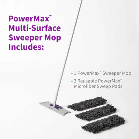 Rejuvenate Power Max Sweeping Mop With Reusable Microfiber Pads For Hardwood And Tile. Features Steel Handle And Wide Head To Clean Tight Spots And Corners Perfectly. Easy Gliding Action Makes Tidy Up A Breeze.
