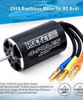 2948 4800KV Brushless RC Boat Motor, 4-Pole With Water Cooling Jacket for 650-800mm hulls