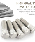 10Pcs M12x1.5 Wheel Studs 49mm Long Steel Lug Studs for Cars, Heavy Duty OEM Replacement Parts shown in durable steel