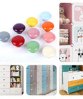 Colorful Ceramic Drawer Knobs Set Of Ten Glossy Round Cabinet Knobs For Dressers Cabinets Chests And Wardrobes Cute Playful Finish Durable And Easy To Install Perfect For Your Home DIY Makeover, glossy round ceramic knobs