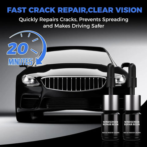 Windshield Crack Repair Kit For Chips And Cracks Quick Easy Glass Chip Fix For Cars Trucks And SUVs With Durable Resin