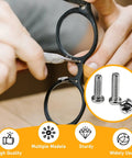 Heavy Duty 1000 Piece Phillips Pan Head Machine Screws Kit With Rust Proof Carbon Steel Fasteners For Precision Electronics Repair And Home Gadget Fixing M1 To M1.7 Assorted Sizes used for fixing glasses frame.
