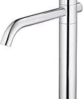 Parma Vessel Filler Faucet With Single Hole Mount Chrome Finish 1.2 GPM Metal Grid Strainer Drip Free Ceramic Disc Valve