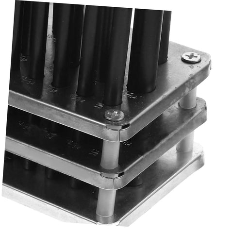 Close-up of Cylindrical Punch Tool Set With Transfer Punch Kit Oxide Finish For Durability Pro Grade For Machinists And Home Projects