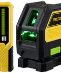 Pro Grade Self Leveling Cross Line Laser With Receiver Kit For Outdoor Construction Green Beam 197 Foot Working Range Rod Clamp And Hard Case Included