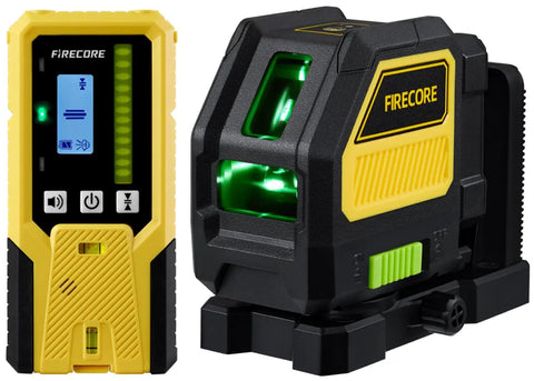 Pro Grade Self Leveling Cross Line Laser With Receiver Kit For Outdoor Construction Green Beam 197 Foot Working Range Rod Clamp And Hard Case Included