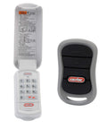 Three Button Garage Door Opener Remote And Wireless Keypad Bundle For Intellicode Openers G3T R And GK R shown open