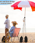 2 Pack Large Beach Umbrella Sand Bags Heavy Duty Waterproof Counterweights for Umbrella Bases and Tents Each Holds About 60 Lbs
