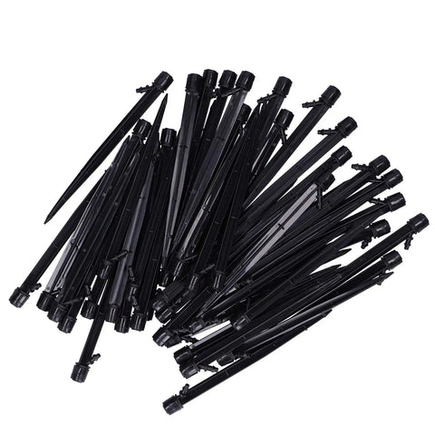 50 Pack One Quarter Inch Ground Insert Irrigation Drippers With 360 Degree Adjustable Drip Sprinklers for gardens and farms