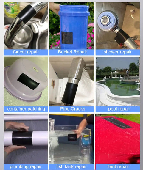 Flexible Rubberized Waterproof Tape 4 Inch 5 Foot Patch And Seal For Leaks Works Underwater Like A Boss Indoor Outdoor Use
