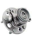 Rear Wheel Hub Bearing Assembly Two Pack For Hyundai Elantra And Kia Forte FWD Only, front view showing bolt holes and gear teeth.