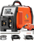 Synergy Flux Core Welder 110V 220V 145A 4 In 1 Gasless MIG Lift TIG Stick Welder with Spool Gun and digital display