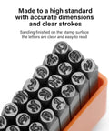 Metal Stamping Kit 36 Pc Set With One Eighth Inch Stamped Steel Letter And Number Punches A To Z And Zero To Nine