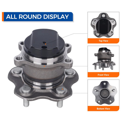 Rear Wheel Hub Bearing Assembly Fits Nissan Rogue 2008 to 2013 And Rogue Select 2014 to 2015 With 5 Lugs