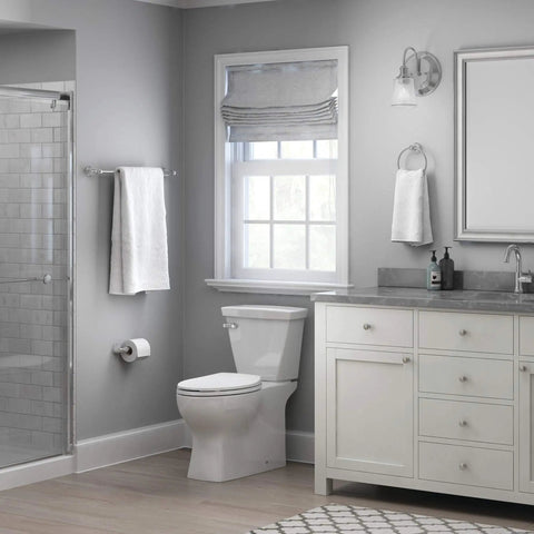 All In One 3 Piece Polished Chrome Bathroom Set With Towel Bar Towel Ring And Toilet Paper Holder for a cohesive bathroom look