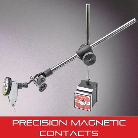 Magnetic Base Indicator Holder For Test Tools Back-Plunger AGD Dial And Miniature Dial Indicators Complete Set 657AA By Starrett