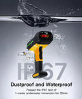 Rugged Wireless 2D Barcode Scanner Workhorse With Smart Charging Stand IP67 Waterproof And Dustproof 2600mAh Battery underwater