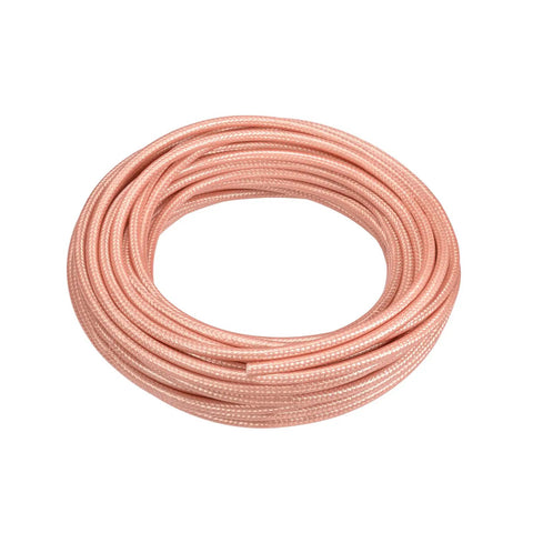 RG400 RF Coax Cable 50ft Double Shield For Base Station Ham Radio Antenna Jumper M17 To 128 Ultra Low Loss Silver Plated Copper Core