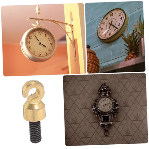 Grandfather Clock Weight Replacement Hook For DIY Restoration Projects With Rock Solid Design And Secure Chain Operation Durable Metal Weight Hook For Timeless Clock Maintenance next to various clock designs