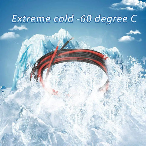 Legit Premium 18 AWG Silicone Wire Red And Black 5 Ft Stranded Tinned Copper Electrical Cable Hella Flexible for extreme cold conditions.