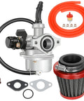 PZ19 19mm Carburetor Kit For Tao Tao ATVs And Dirt Bikes 50cc 70cc 90cc 110cc 125cc with air filter and fuel line