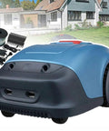 Smart Robotic Lawn Mower For Quarter Acre Yards With App Control Adjustable Cutting Height From 20 To 55 Millimeters Handles Thirty Three Percent Slope Advanced Path Planning And Auto Charging Parallel Track Mowing To Keep Lawns Looking Slick