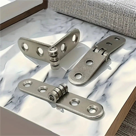 Stainless Steel 180 Degree Folding Hinge Set With Buffer For Cabinets And Sewing Machine Cabinets 10 Sets Smooth Quiet Close