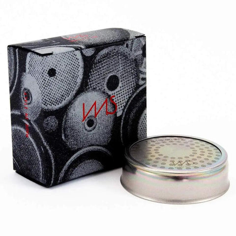 E61 NanoQuartz Precision Shower Screen with 200 Micron Passage and box, nonstick nanotech coating for espresso machines.
