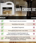 Natural Wood Cleaner Soap White 2.5L For Oil-Finished Floors And Surfaces - product comparison chart highlighting features